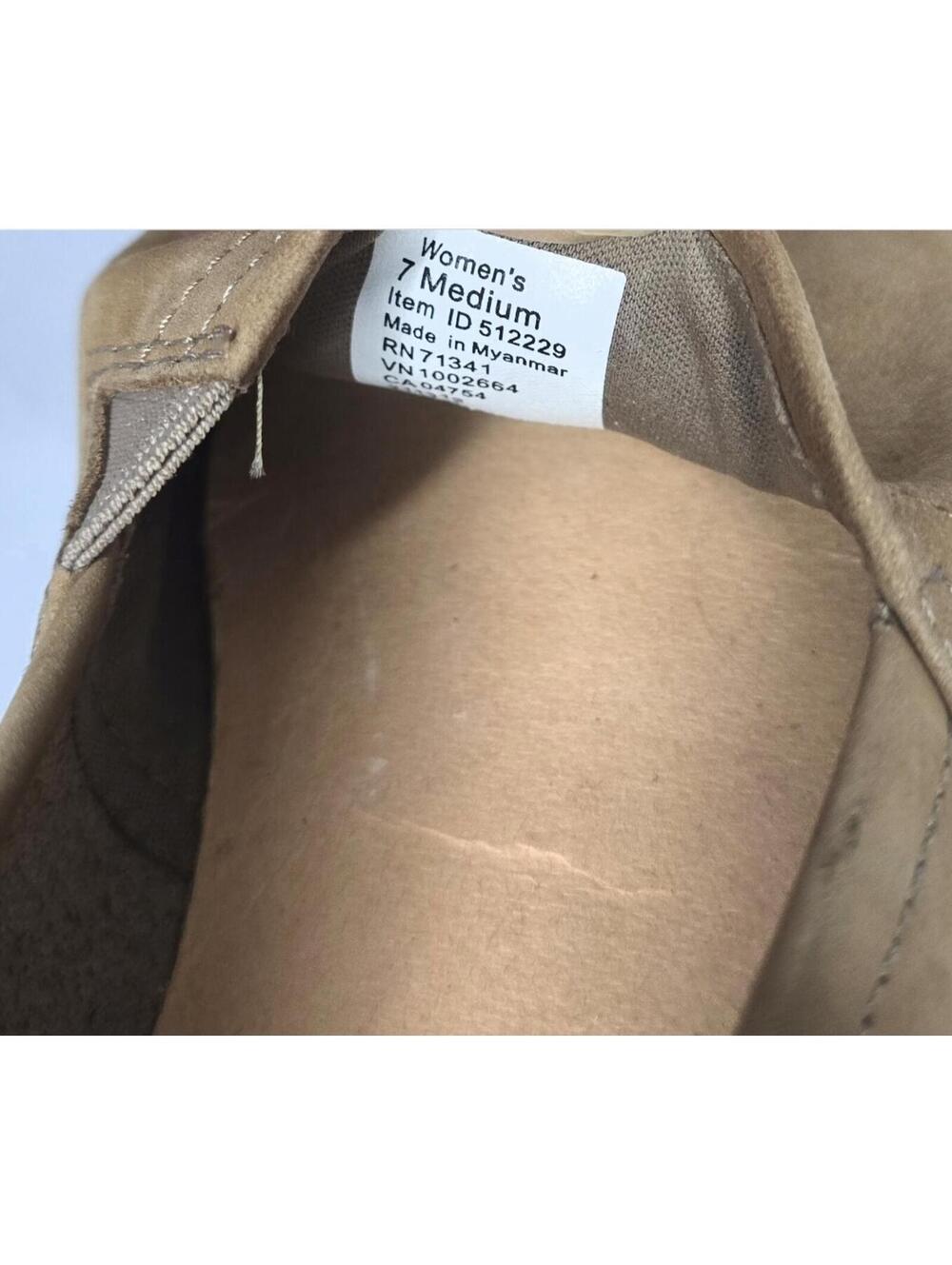 L.L.Bean Women's 7 Medium Tan Suede Slip-On Loafers - Picture 6 of 6